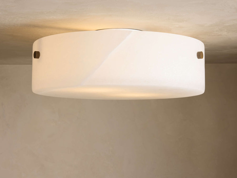 Alabaster Flush Mounts & Lamps