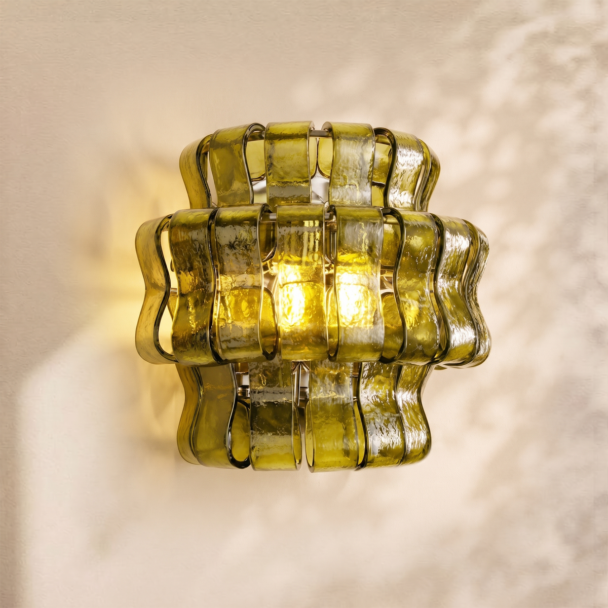 Ghiaccio Glass Wall Sconce 12"