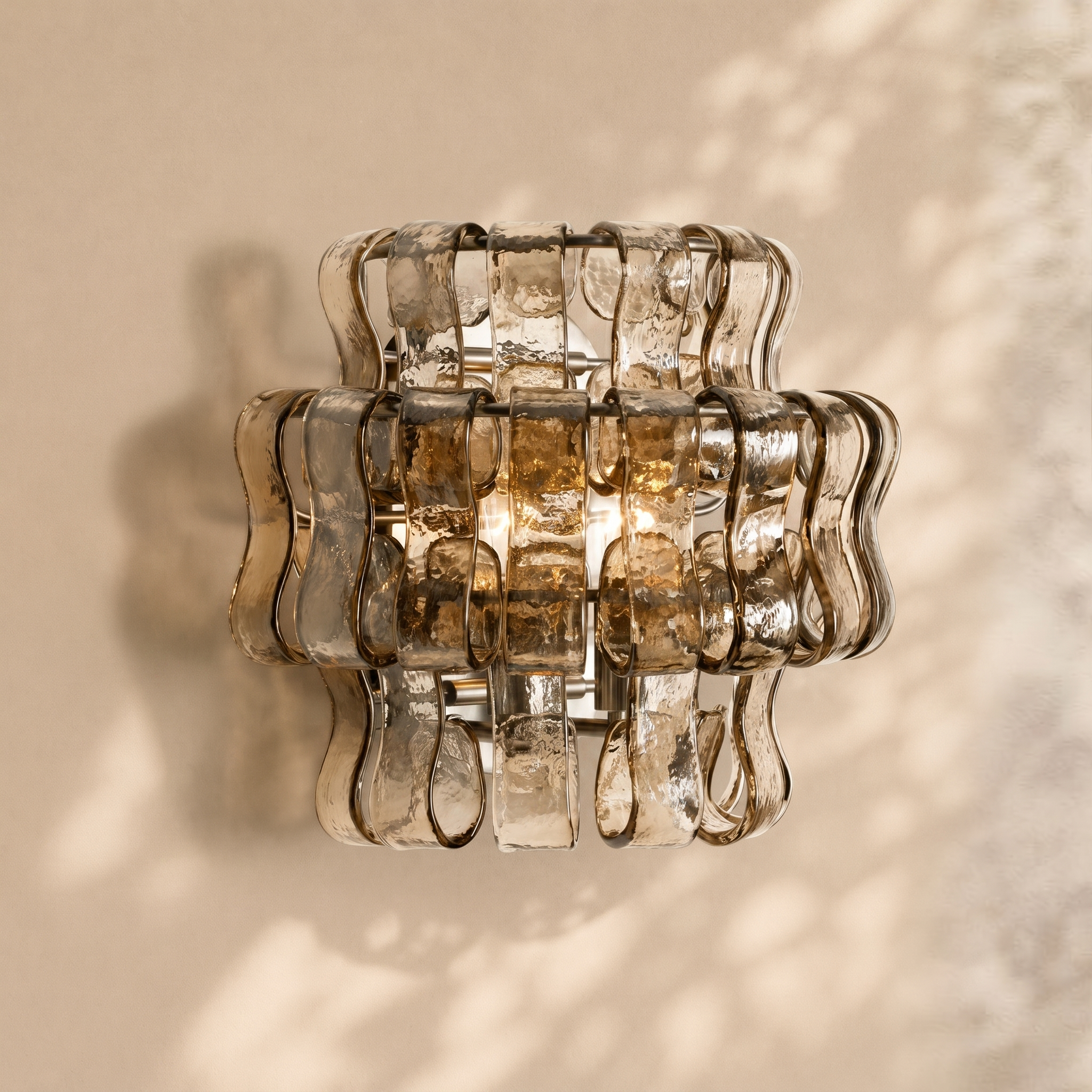 Ghiaccio Glass Wall Sconce 12"