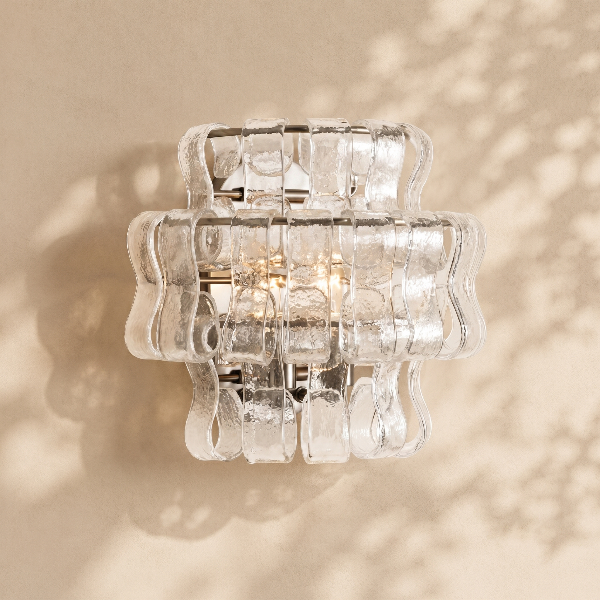 Ghiaccio Glass Wall Sconce 12"
