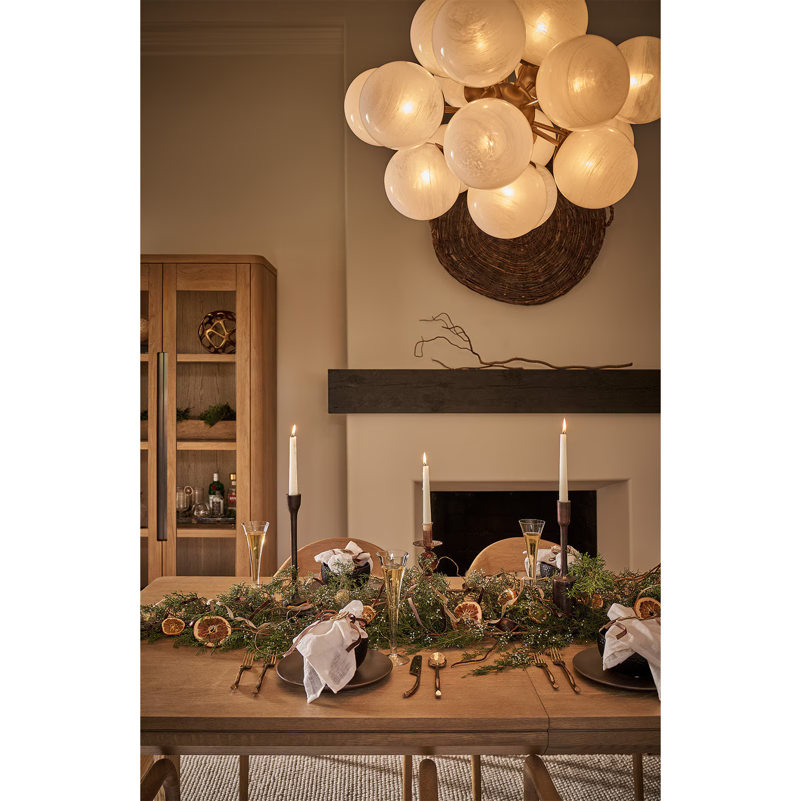 Mandoza Brass Glass Chandelier-Vancei