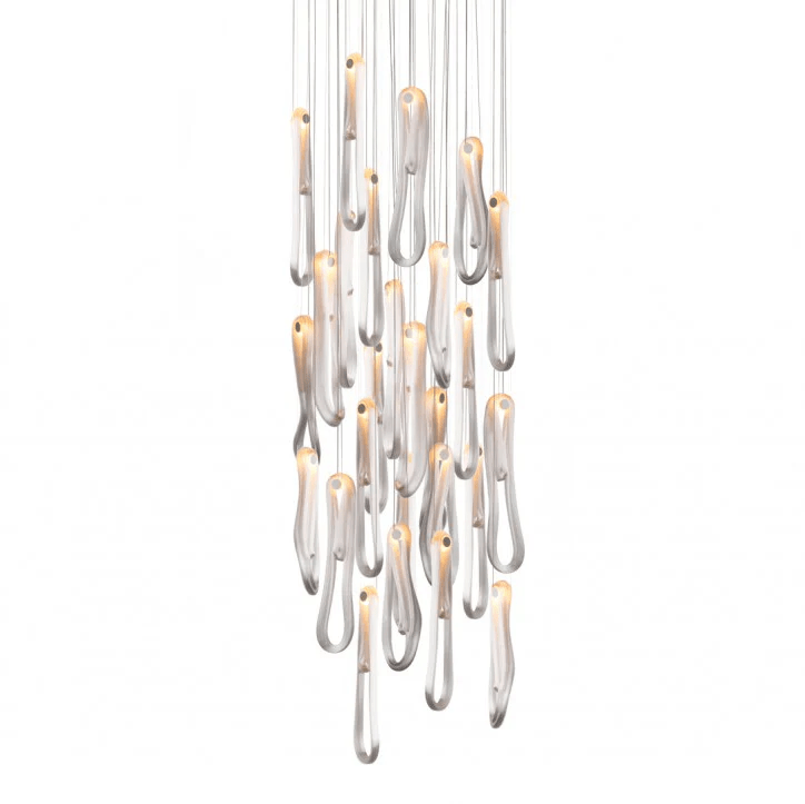 Pearlescent Filament Chandelier