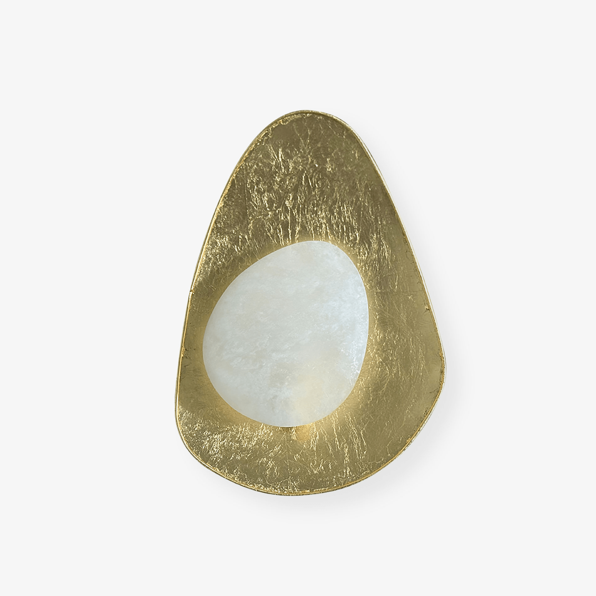 Organic Gilded Pebble Sconce