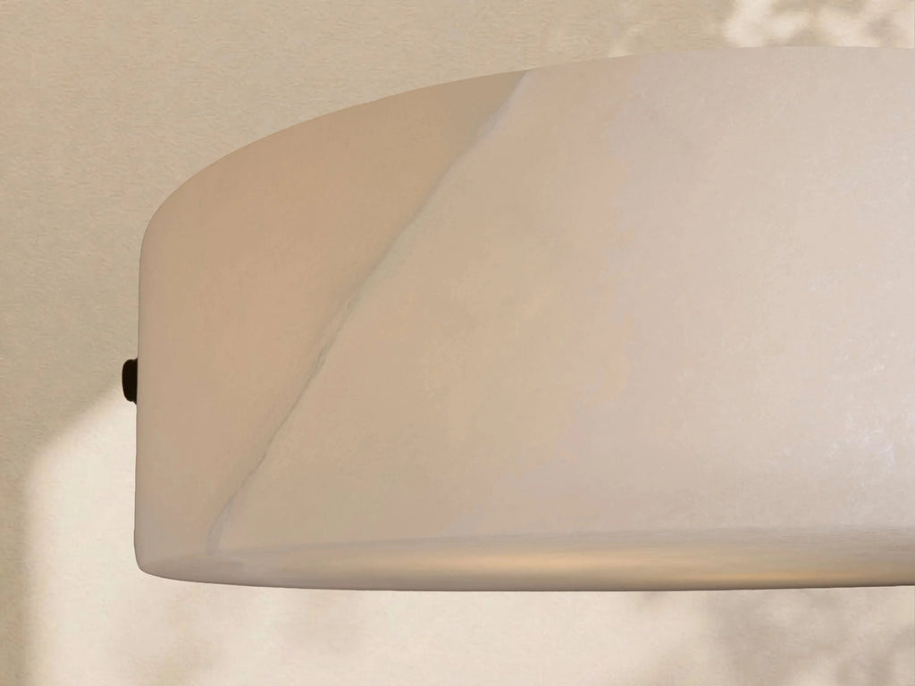 Calera Alabaster Stone Flushmount