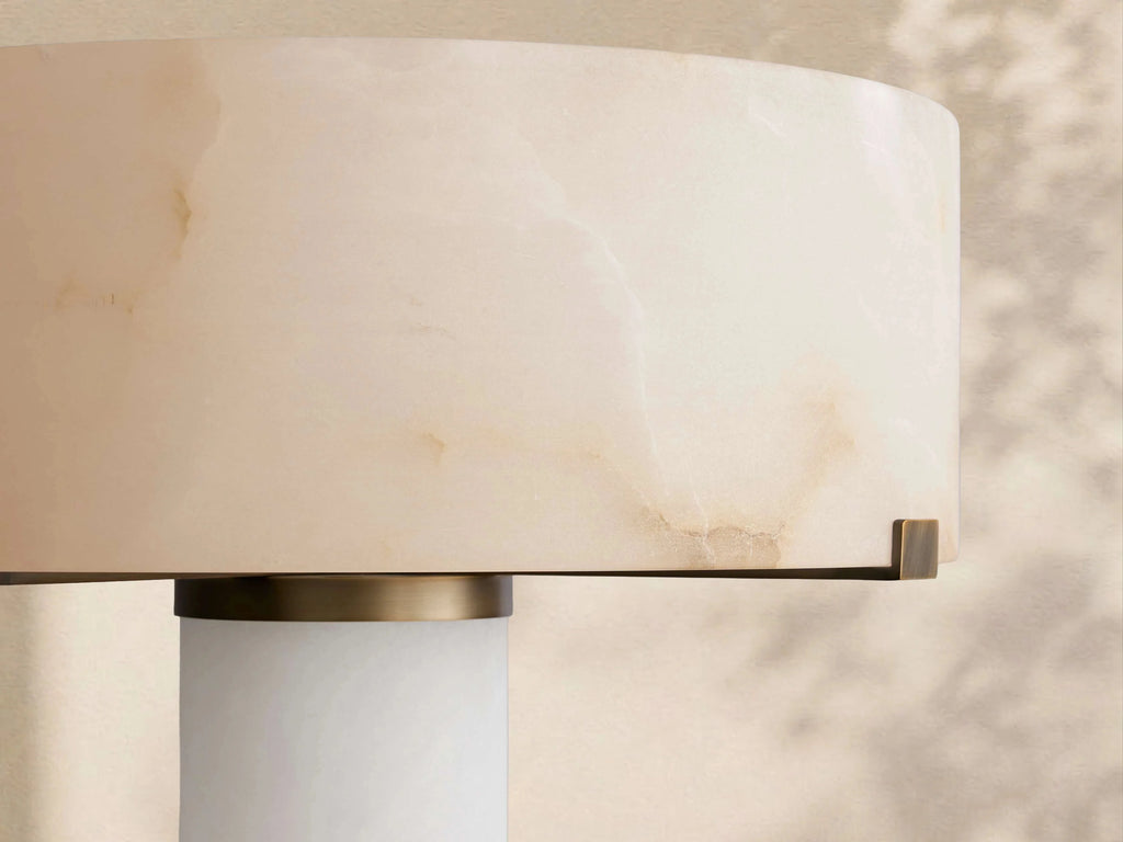 Calera Alabaster Stone Floor Lamp 64"H