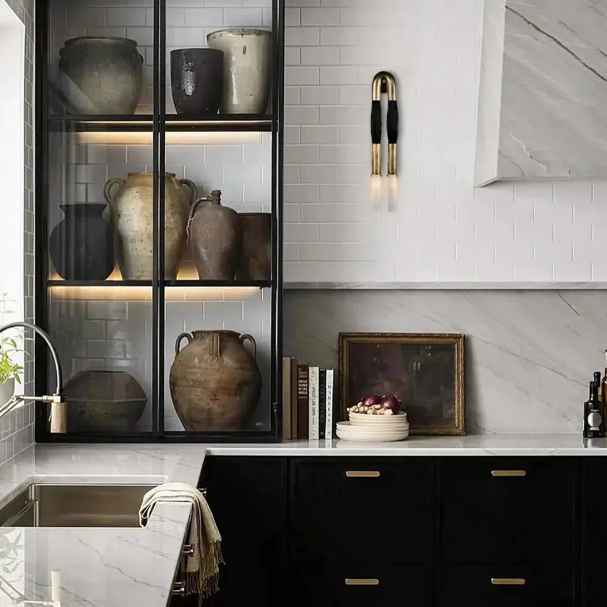 Horse Hair Wall Sconce-Vancei