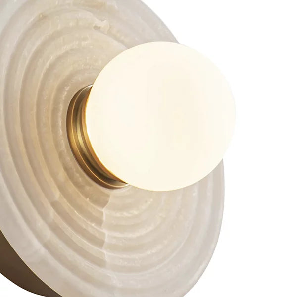 Dahlia Alabaster LED Wall Sconce