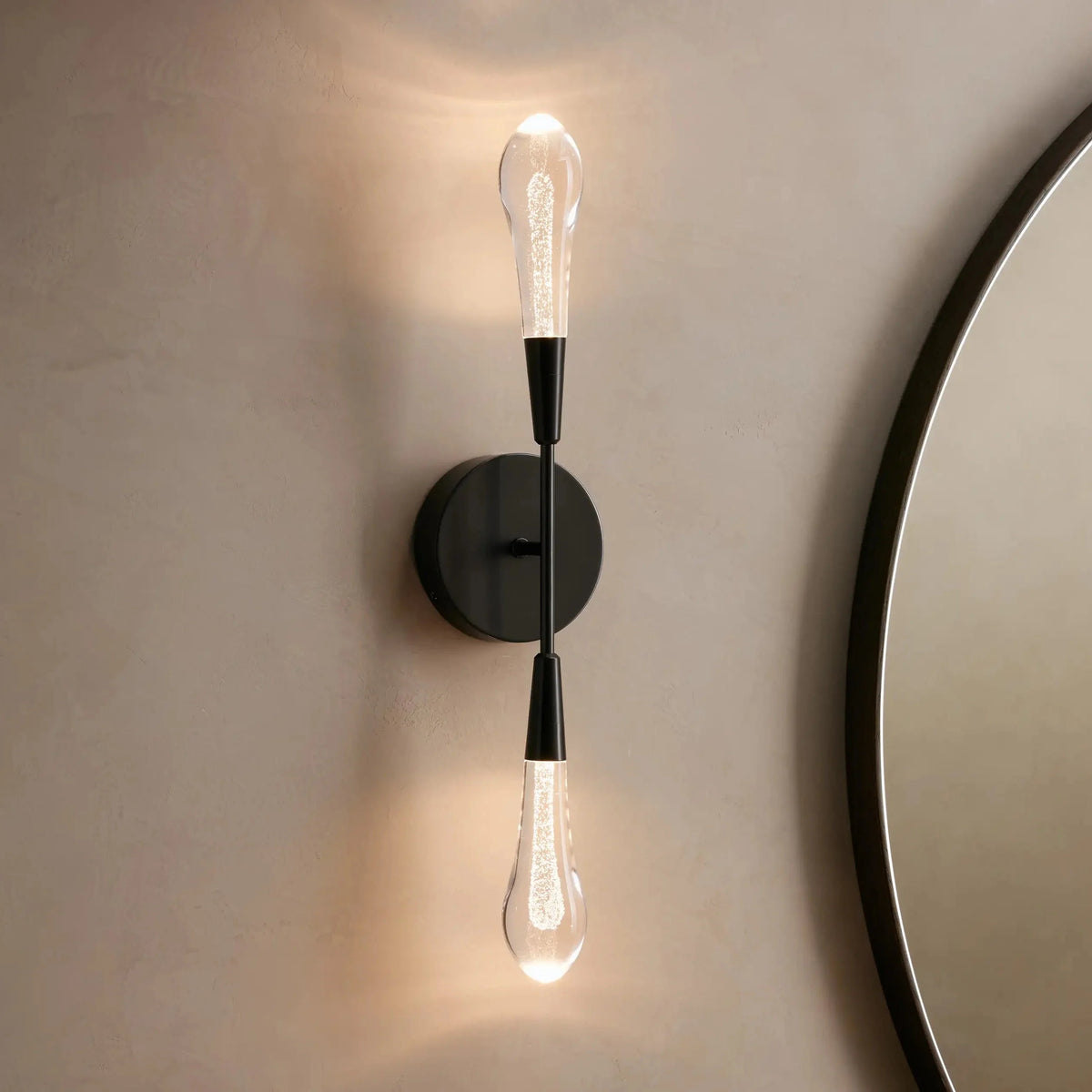 Solitair Crystal Double Wall Sconce