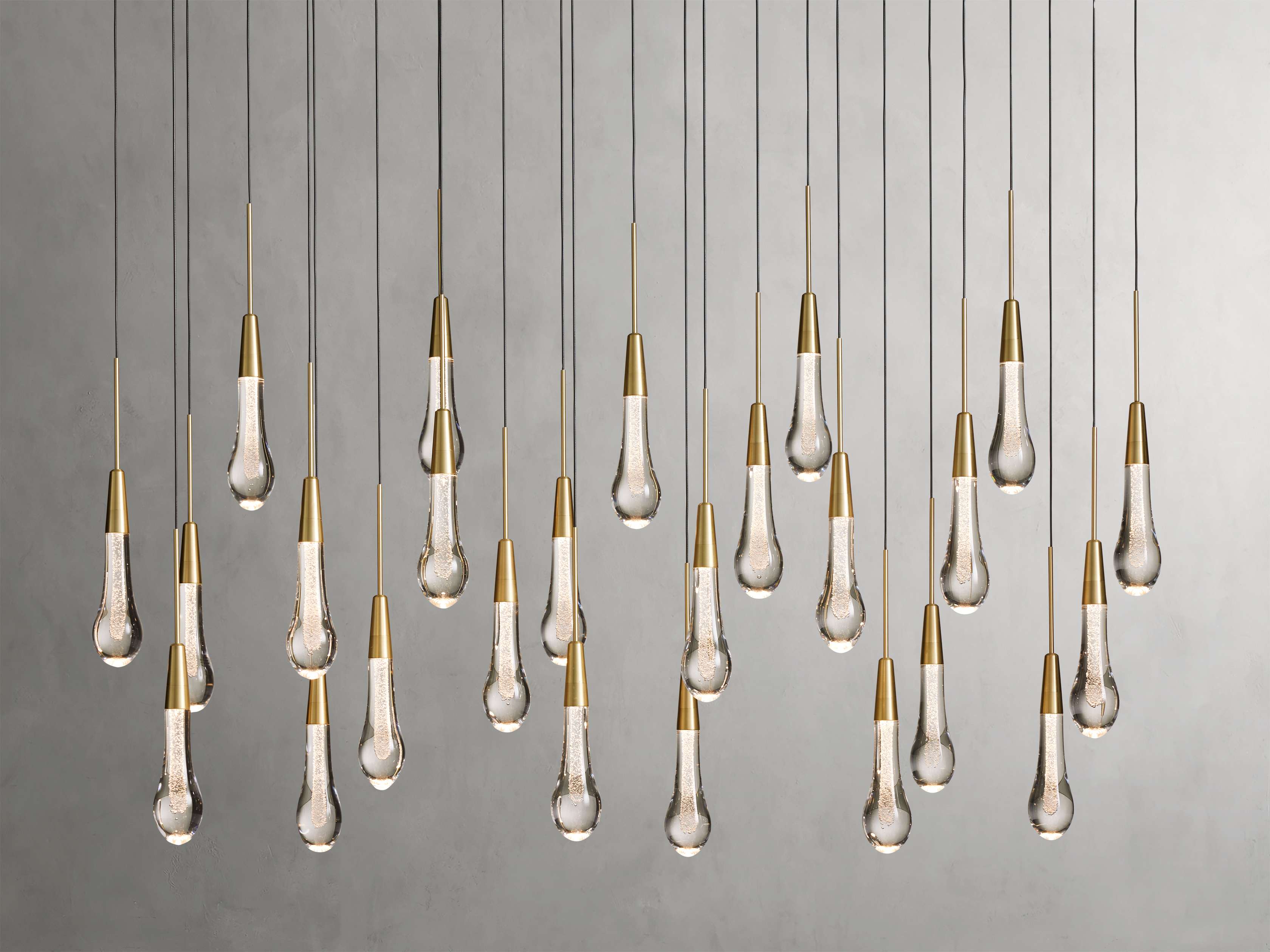 Solitaire Linear Chandelier 37"50"70"87"120"