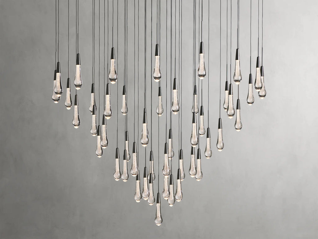 Solitaire Round Chandelier 17" 24" 36“ 58“