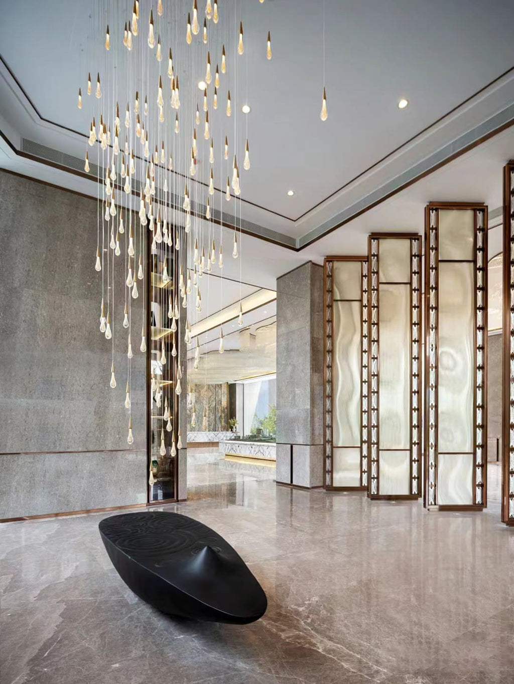 Solitaire Linear Chandelier 37"50"70"87"120"