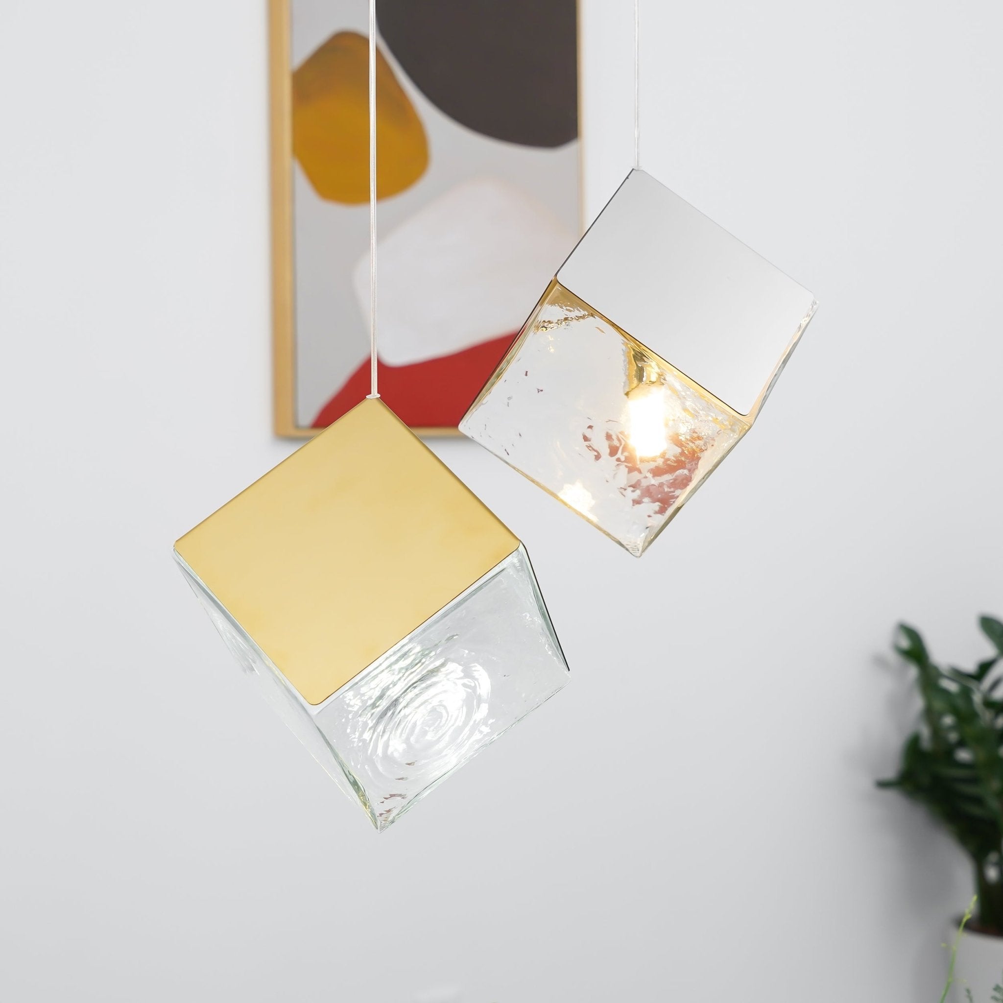 Cubic Luster Cascade Chandelier