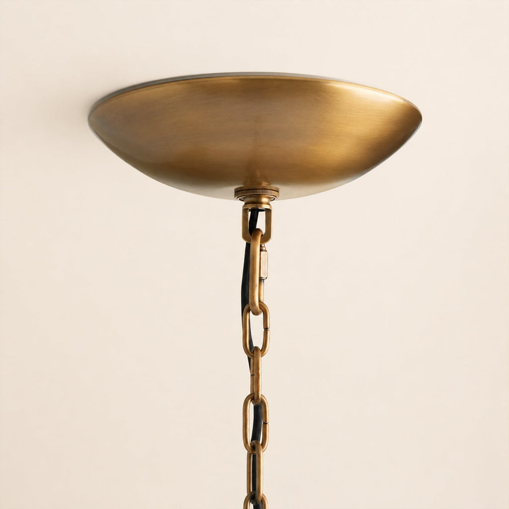 Ghiaccio 5-Tier Glass Round Chandelier 48"