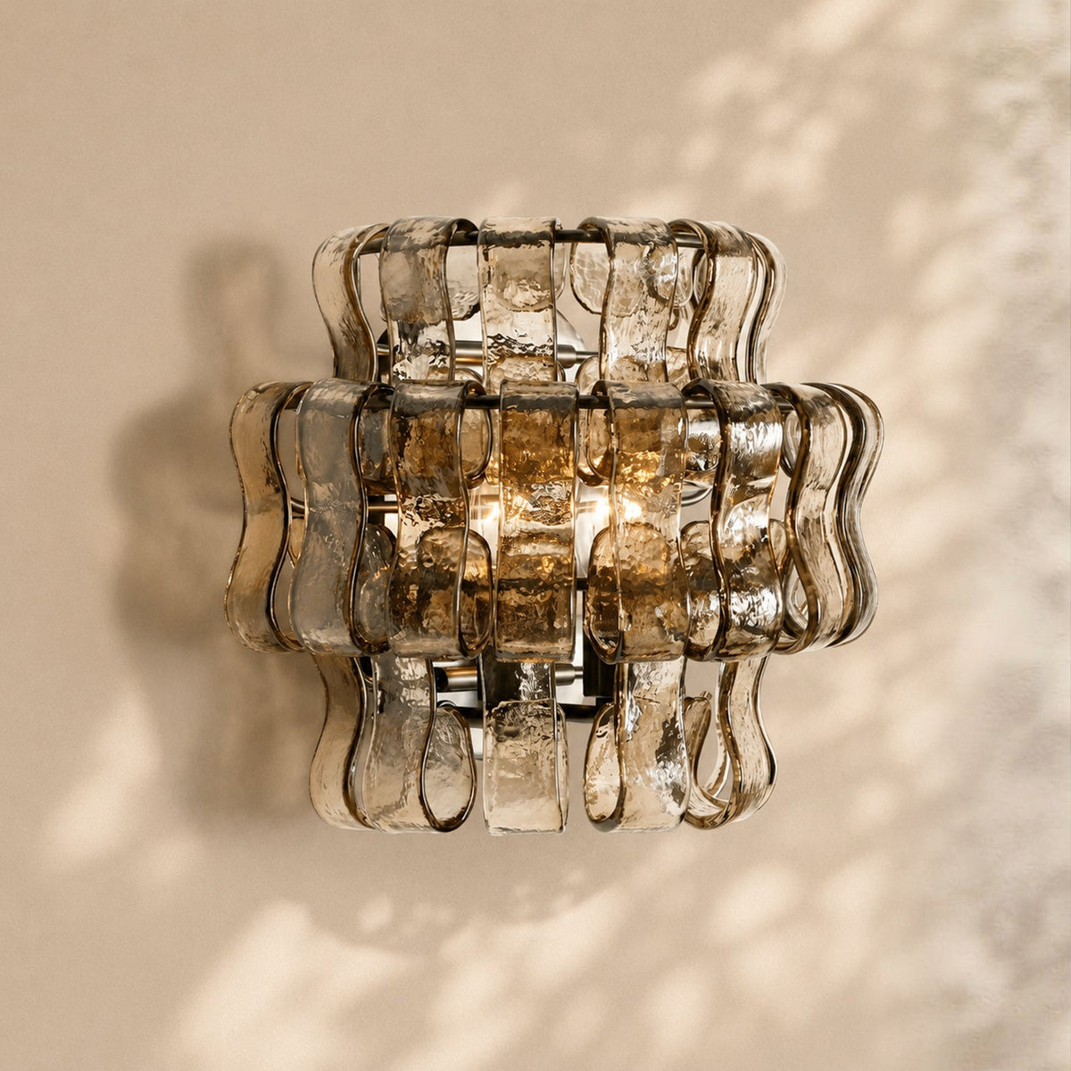 Ghiaccio Glass Wall Sconce 12"