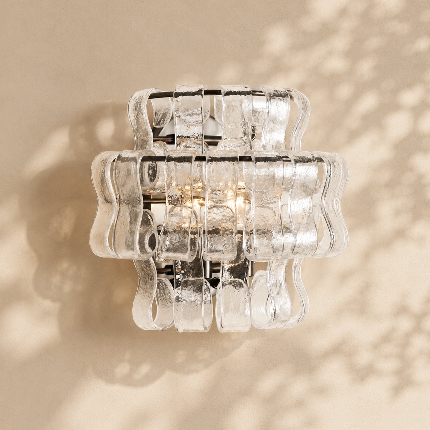 Ghiaccio Glass Wall Sconce 12"