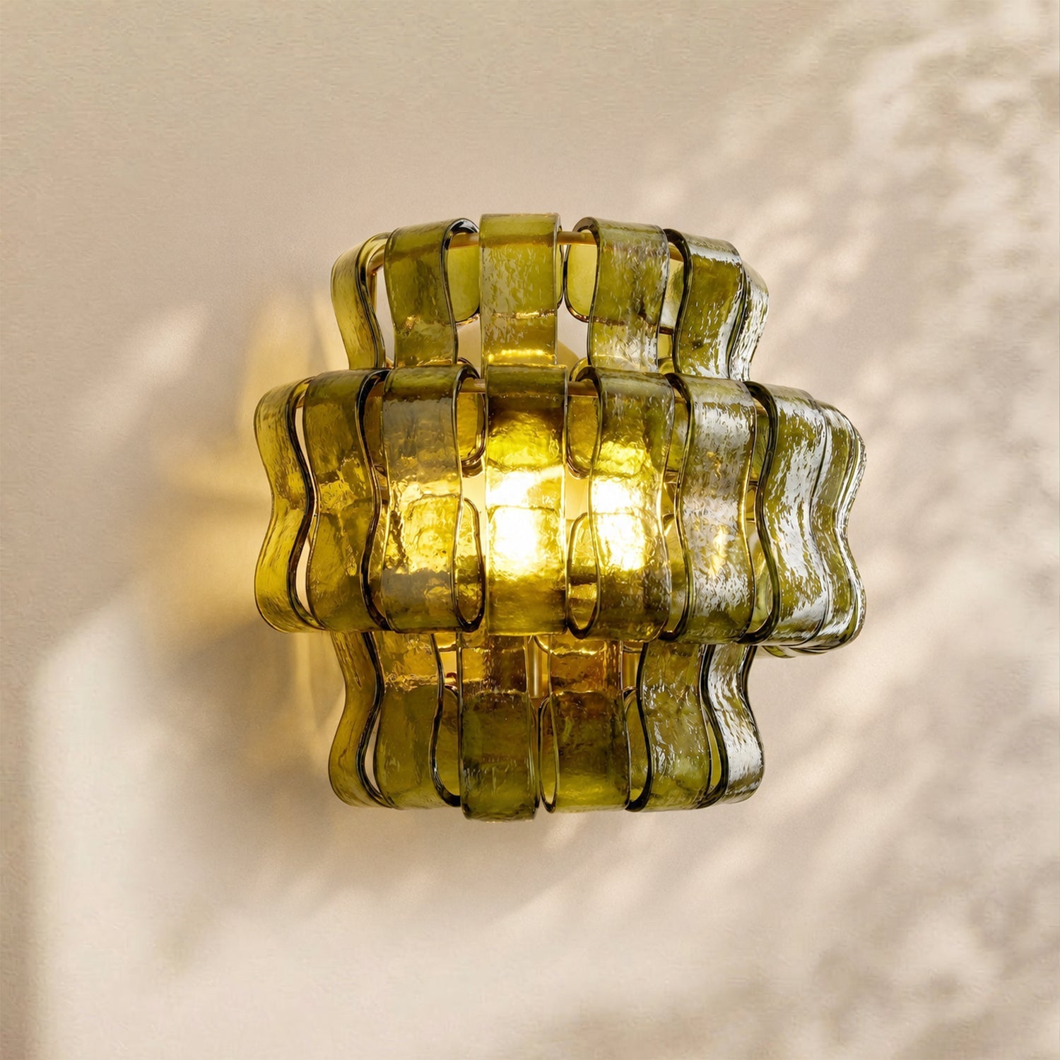 Ghiaccio Glass Wall Sconce 12"