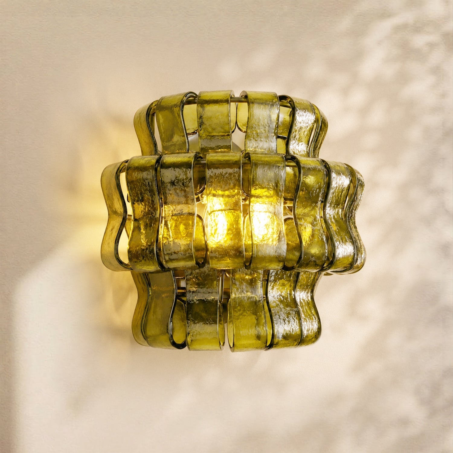 Ghiaccio Glass Wall Sconce 12"