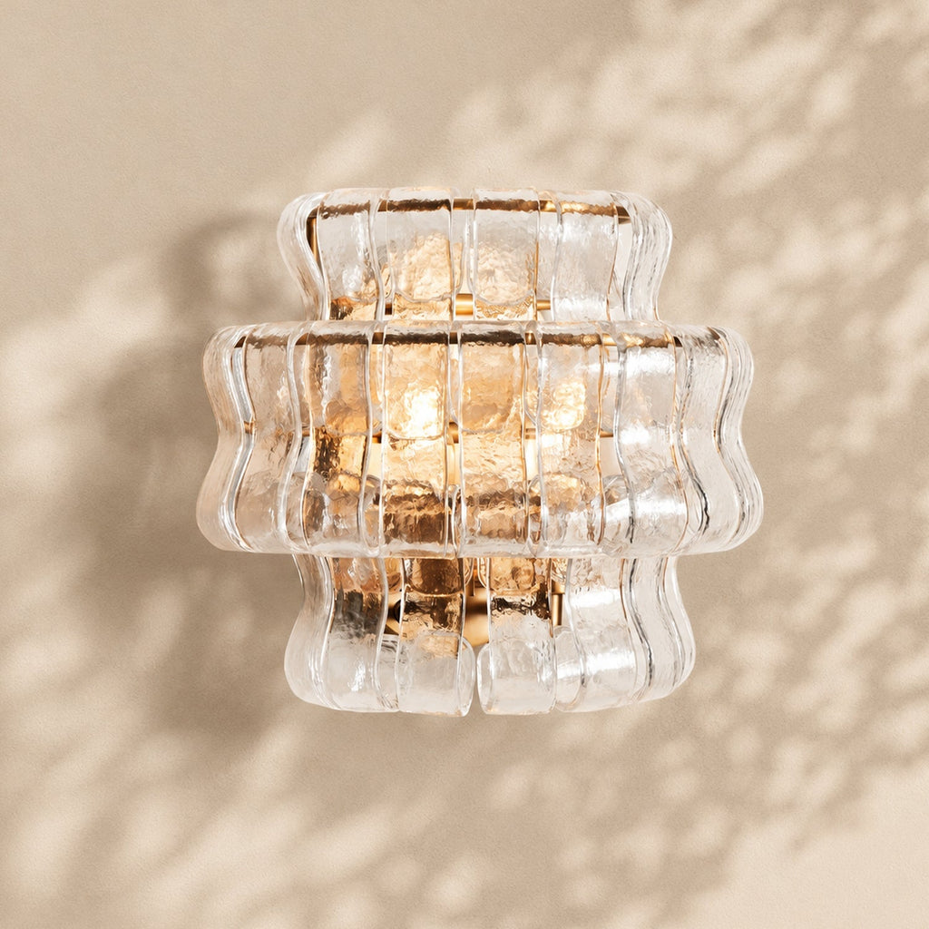 Ghiaccio Glass Wall Sconce 12"