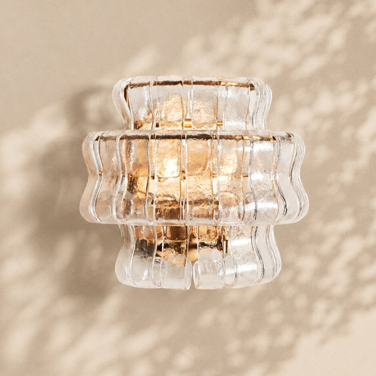 Ghiaccio Glass Wall Sconce 12"