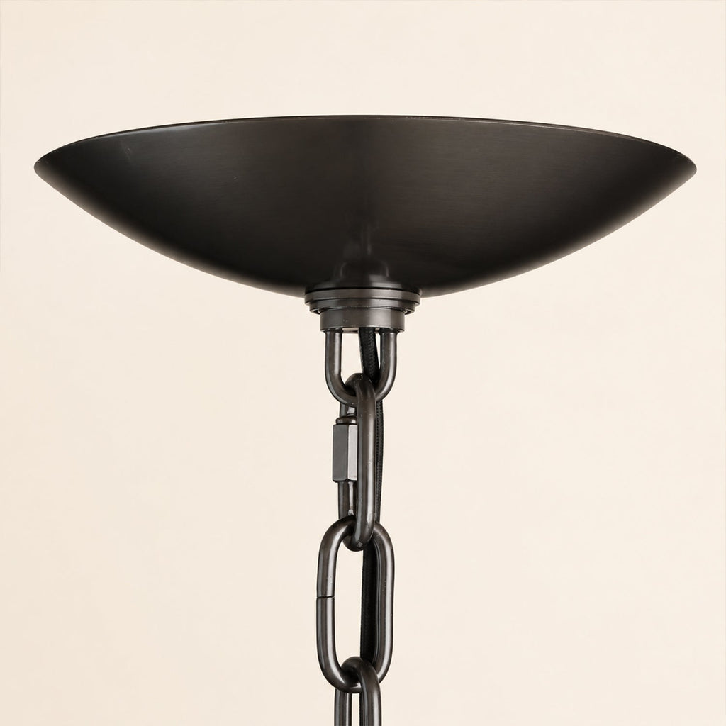 Ghiaccio 5-Tier Glass Round Chandelier 48"