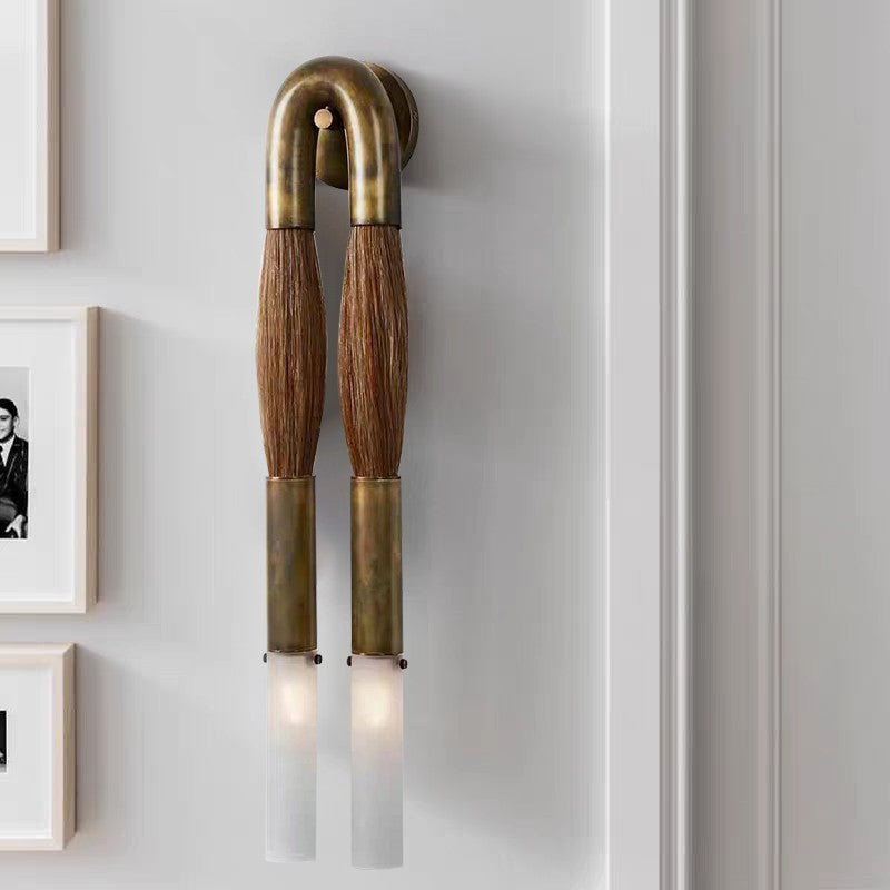 Horse Hair Wall Sconce-Vancei