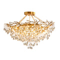 Anita Brass Branch Leaf Chandelier