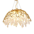 Aqua Dome Branch Brass Chandelier
