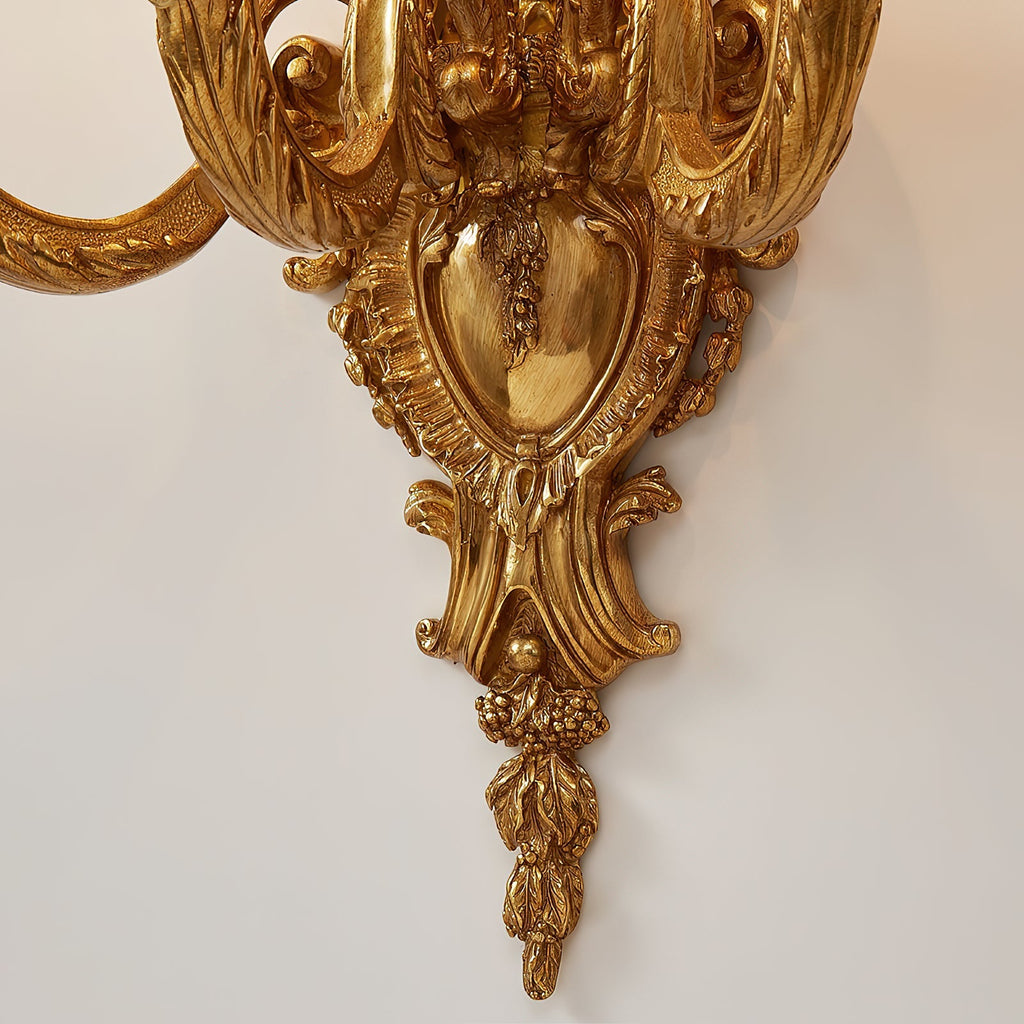Cylora Blanc Brass Wall Lamp