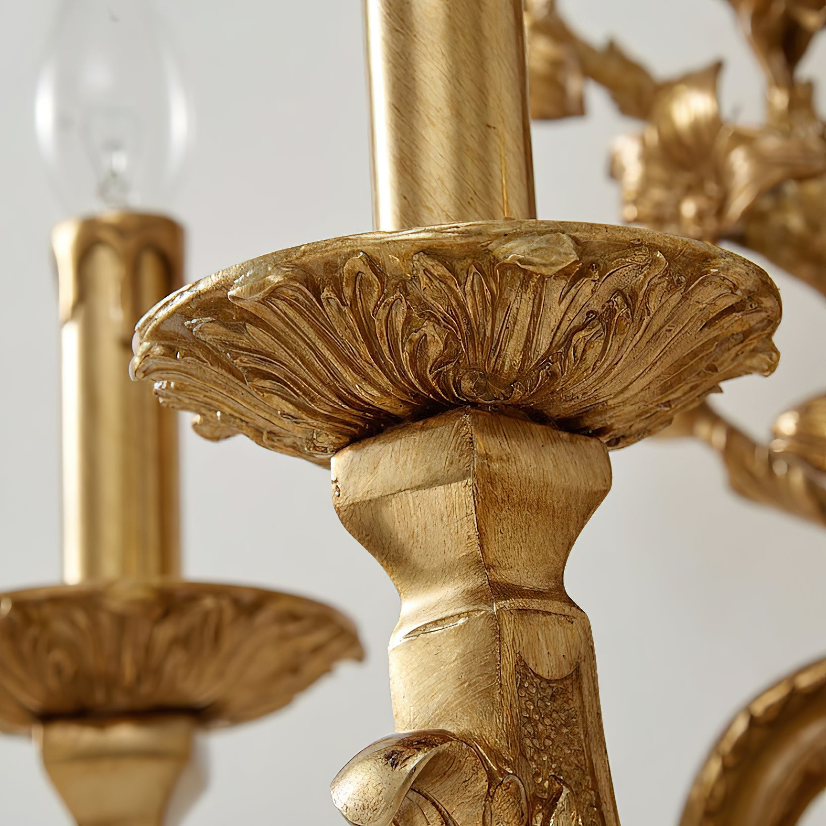 Cylora Blanc Brass Wall Lamp