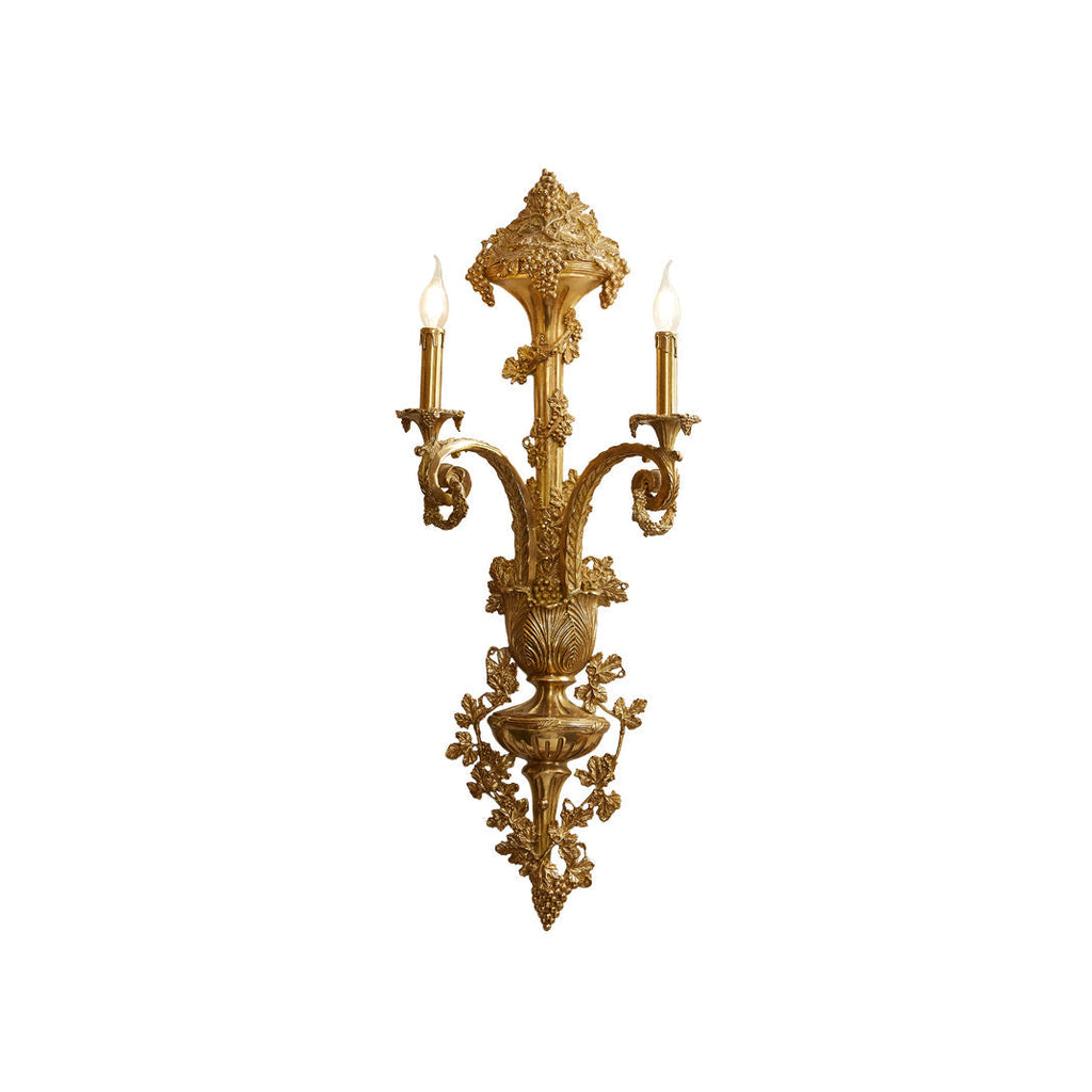 Cylora Arc Brass Wall Lamp