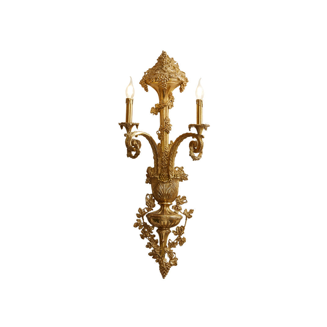 Cylora Arc Brass Wall Lamp