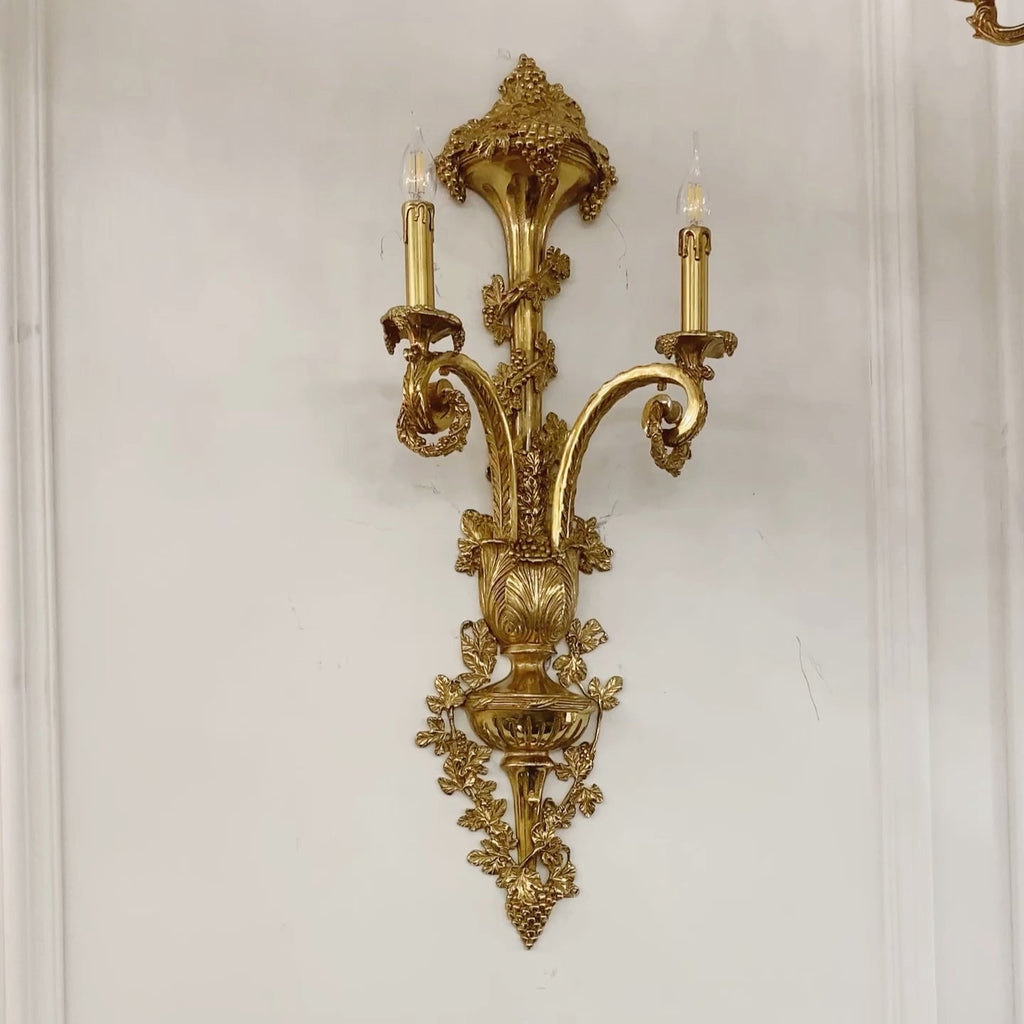 Cylora Arc Brass Wall Lamp