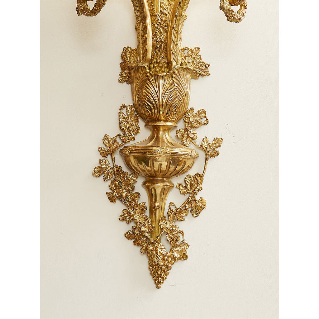 Cylora Arc Brass Wall Lamp
