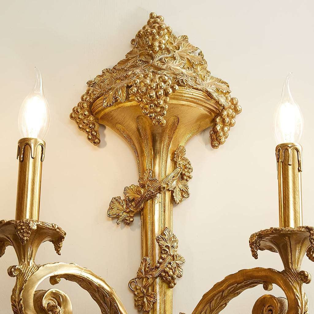 Cylora Arc Brass Wall Lamp
