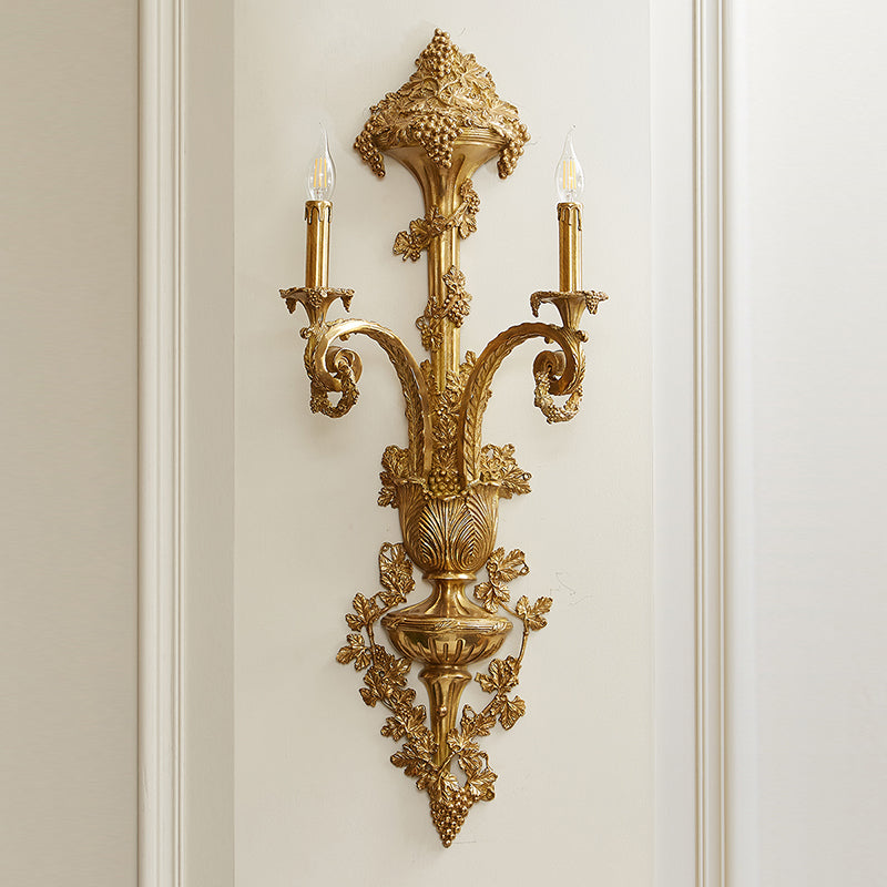 Cylora Arc Brass Wall Lamp