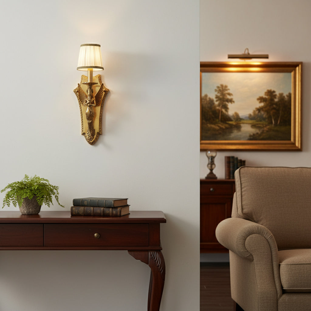 Metalique Brass Wall Lamp