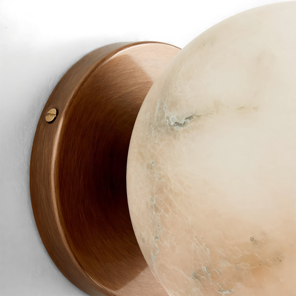 Celestial Double Alabaster Sconce