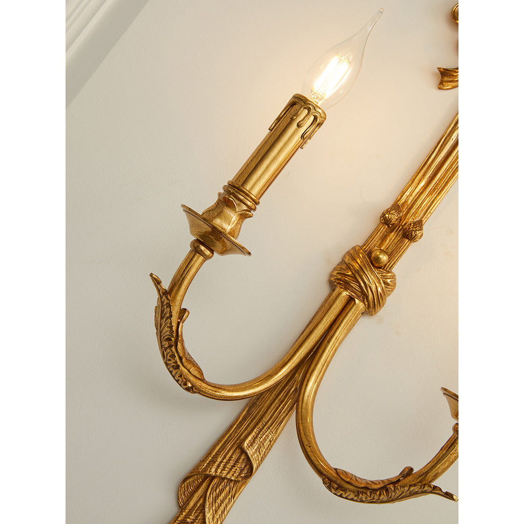 Cylora Brass Wall Lamp