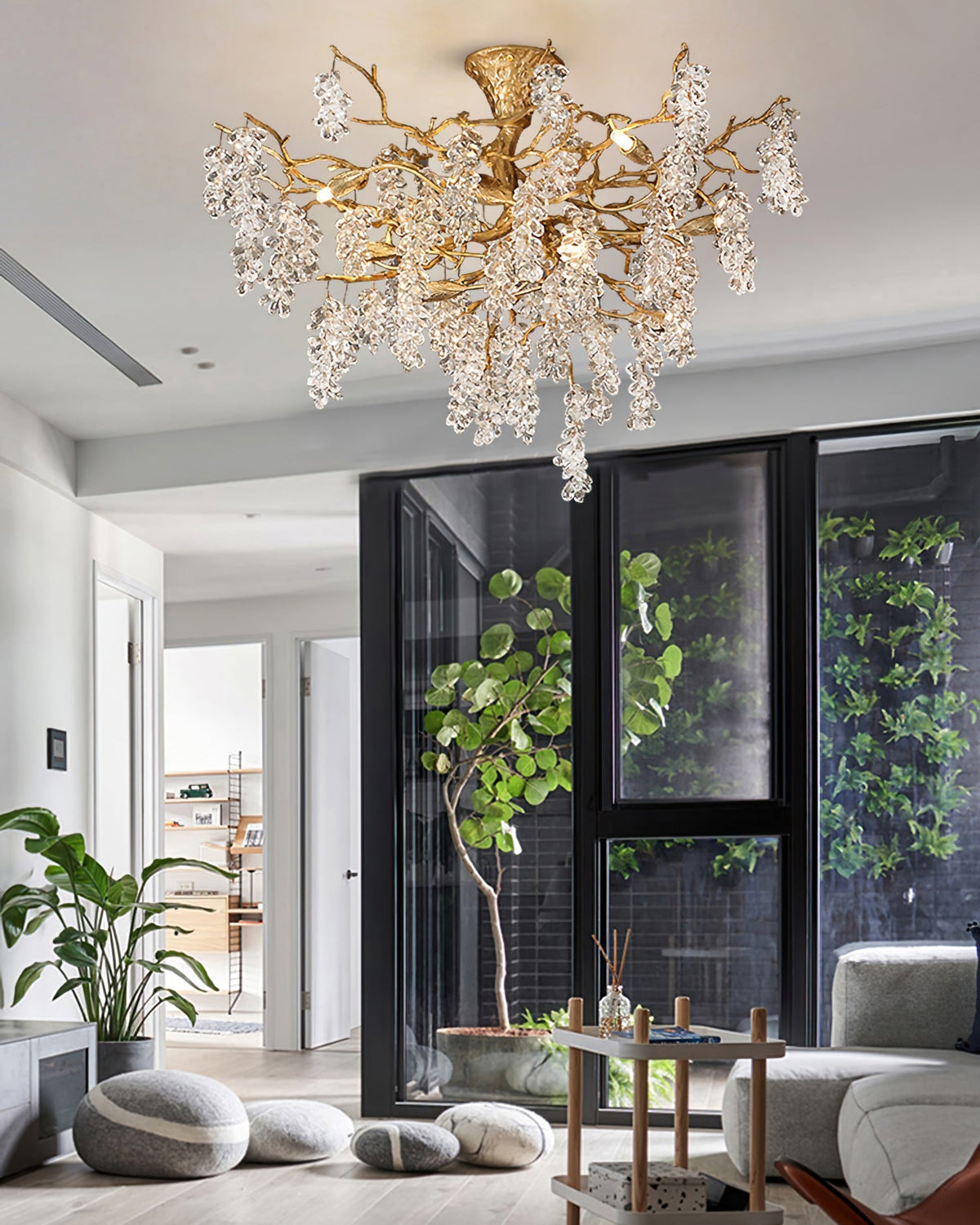 Grape Branch Crystal Chandelier