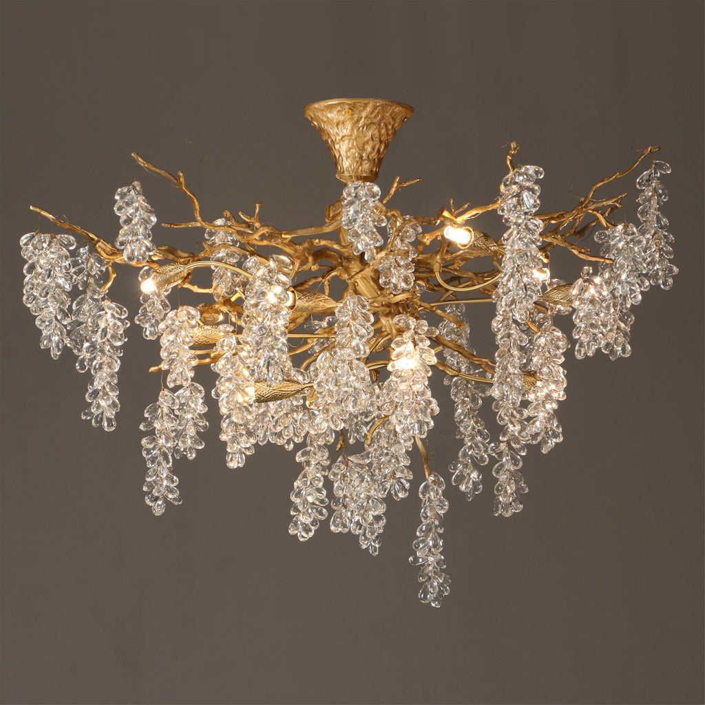 Grape Branch Crystal Chandelier