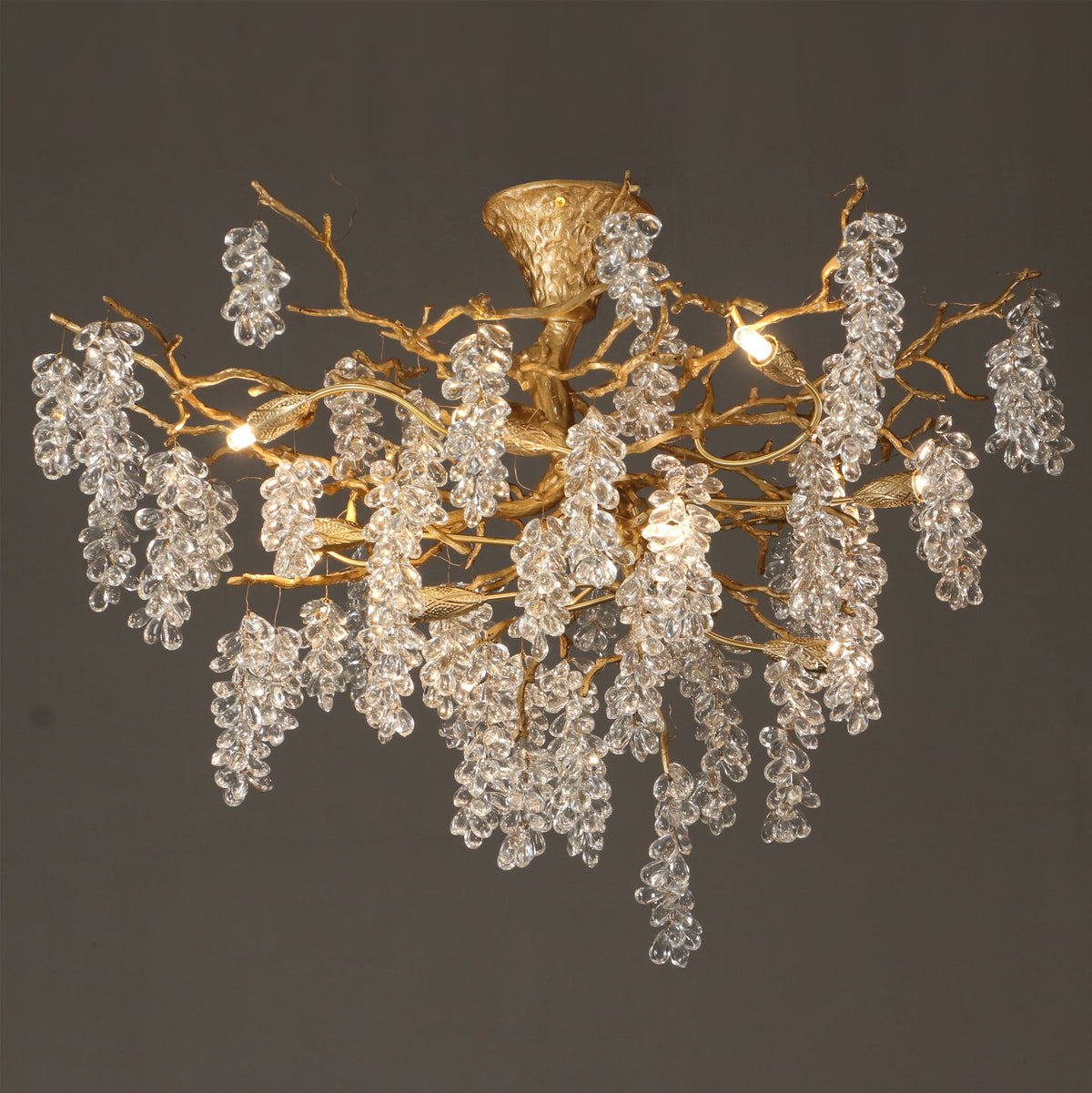 Grape Branch Crystal Chandelier