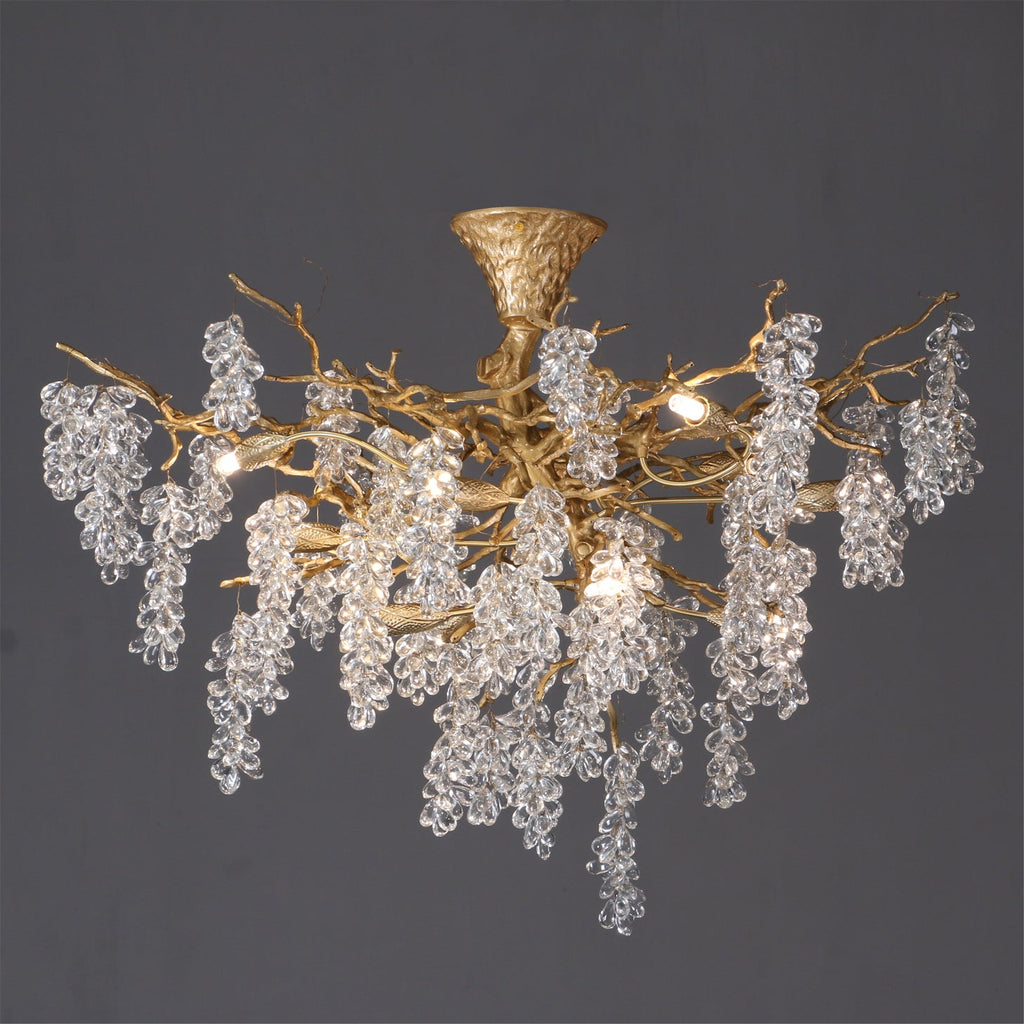 Grape Branch Crystal Chandelier