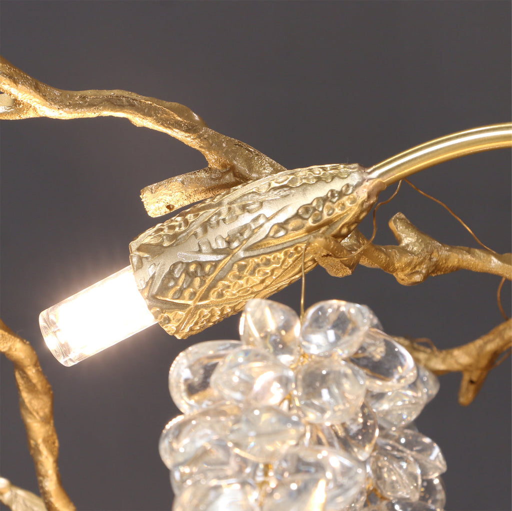 Grape Branch Crystal Chandelier