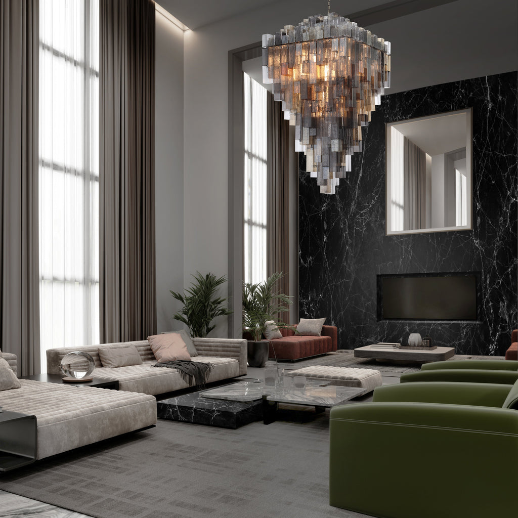 Altesa Square Glass Chandelier 46-Light