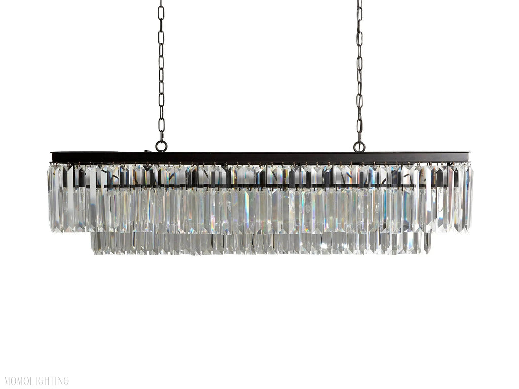 Leyland Tiered Rectangular Chandelier-Vancei