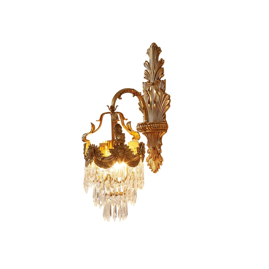 Cylora Mesas Brass Wall Lamp