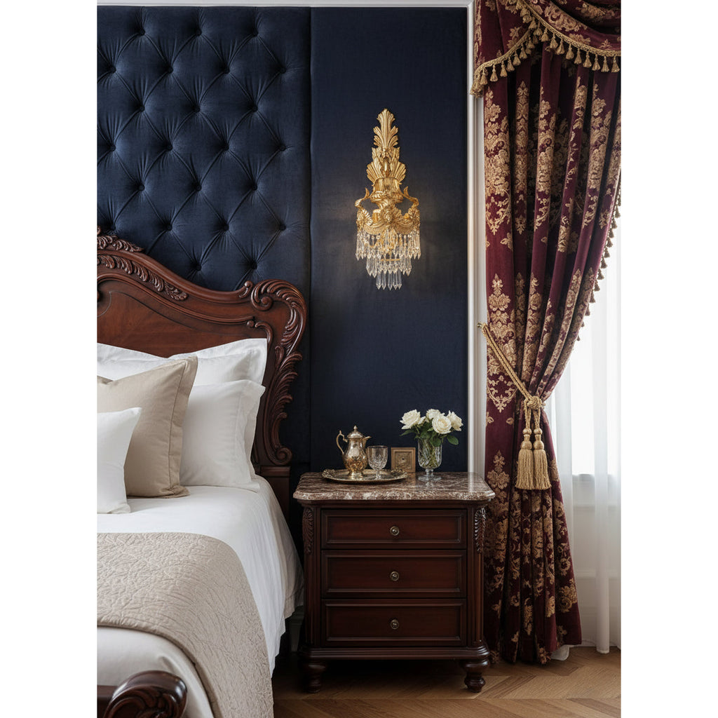 Cylora Mesas Brass Wall Lamp