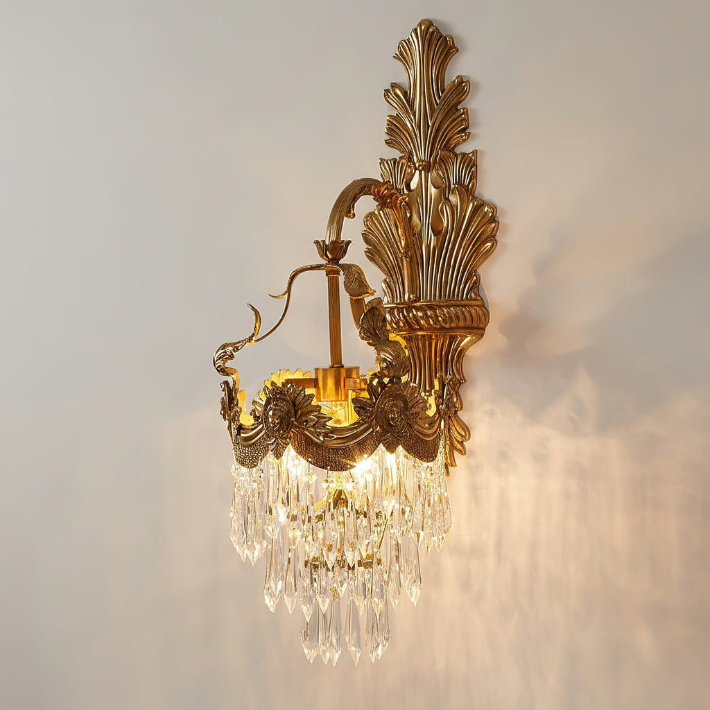 Cylora Mesas Brass Wall Lamp
