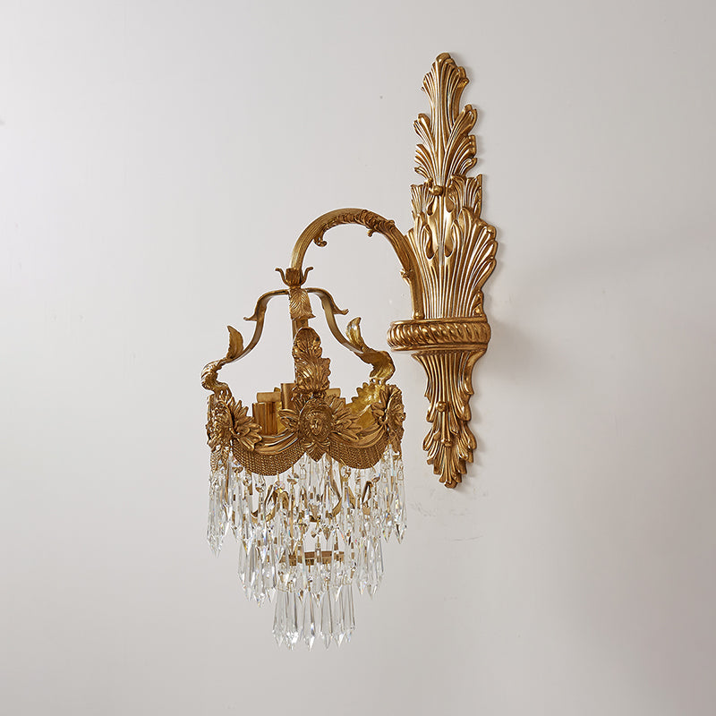 Cylora Mesas Brass Wall Lamp