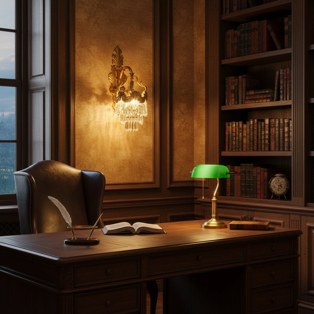 Cylora Mesas Brass Wall Lamp